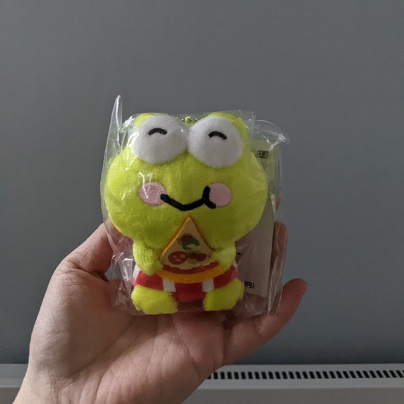 Sanrio x Nagano Collaboration Keroppi Keychain Plush - Picture 1 of 3
